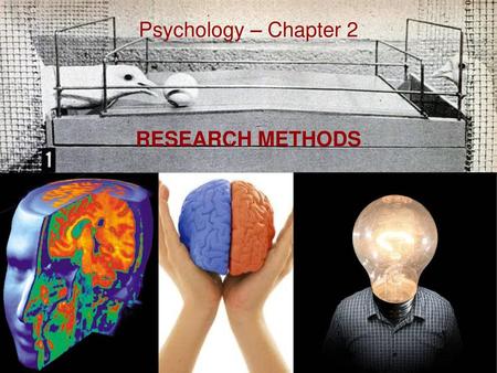 Psychology – Chapter 2 RESEARCH METHODS.