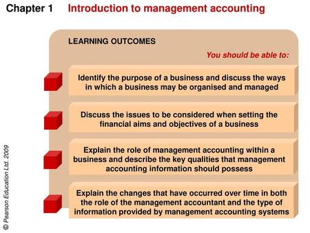 Chapter 1 Introduction to management accounting