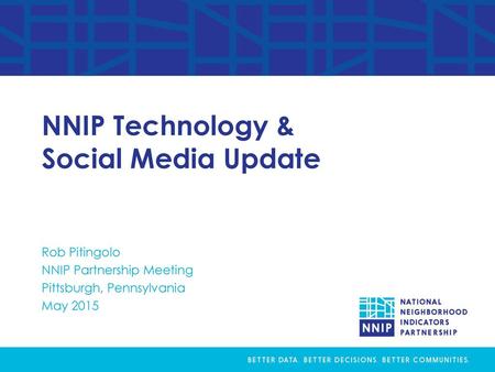 NNIP Technology & Social Media Update