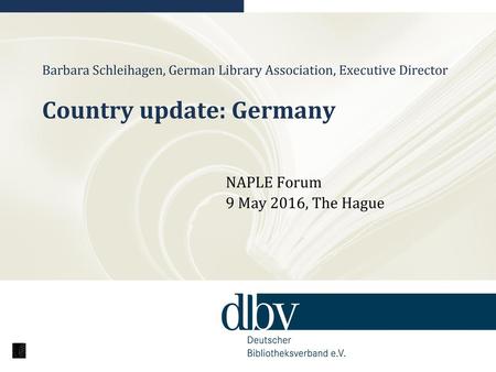 NAPLE Forum 9 May 2016, The Hague