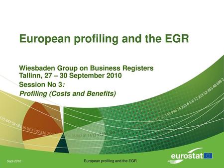 European profiling and the EGR