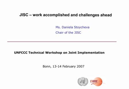 JISC – work accomplished and challenges ahead