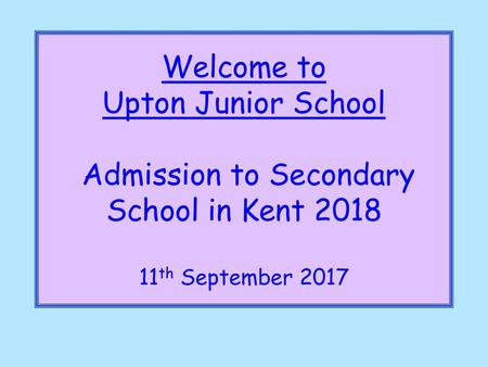 Let’s celebrate! Last year’s Year 6, eventually, all children were given a place they were happy with – more of that later!!