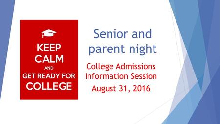 Senior and parent night