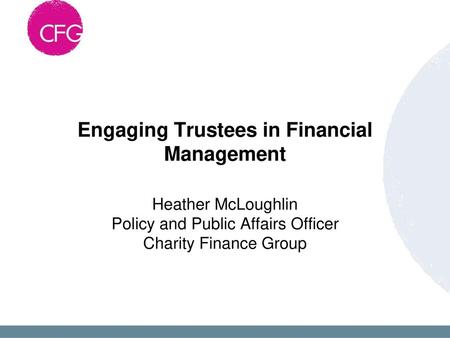 Engaging Trustees in Financial Management