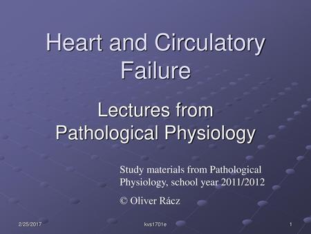 Heart and Circulatory Failure