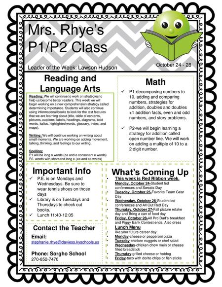 Reading and Language Arts