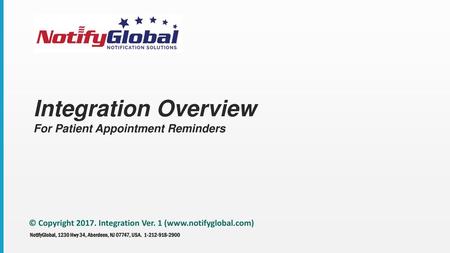 Integration Overview For Patient Appointment Reminders