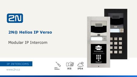 2N® Helios IP Verso Modular IP Intercom.