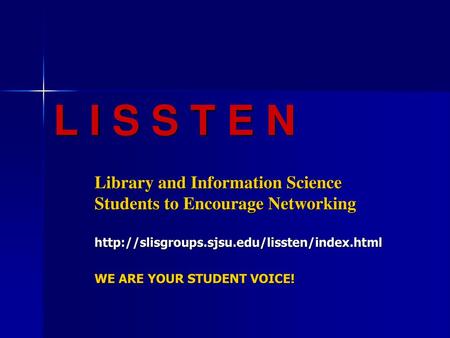 L I S S T E N Library and Information Science