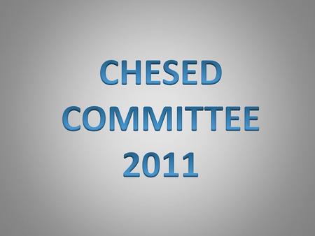 CHESED COMMITTEE 2011.