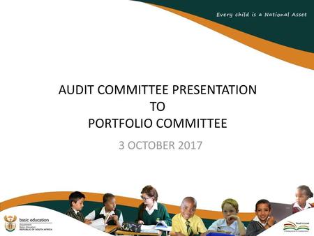 AUDIT COMMITTEE PRESENTATION TO PORTFOLIO COMMITTEE