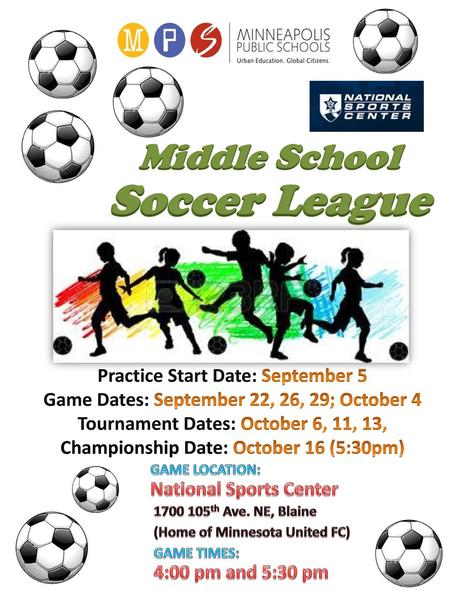 Middle School Soccer League