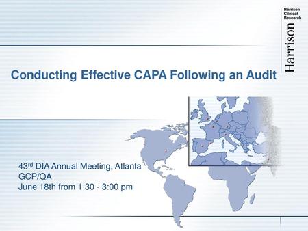 Conducting Effective CAPA Following an Audit