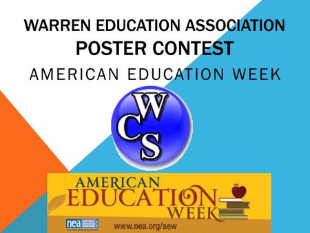 Warren Education Association poster contest