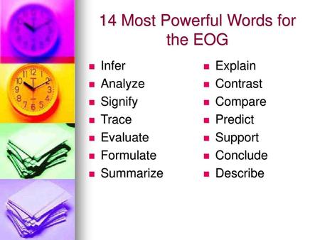 14 Most Powerful Words for the EOG