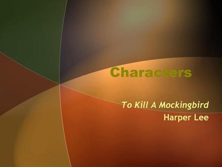 To Kill A Mockingbird Harper Lee