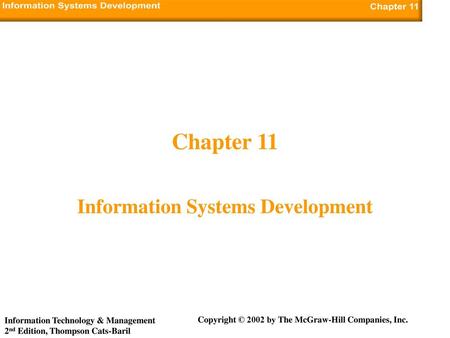 Information Systems Development