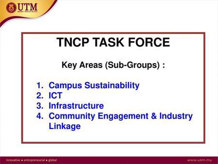 Key Areas (Sub-Groups) :