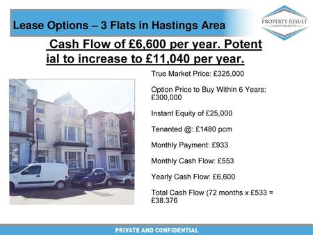 Lease Options – 3 Flats in Hastings Area