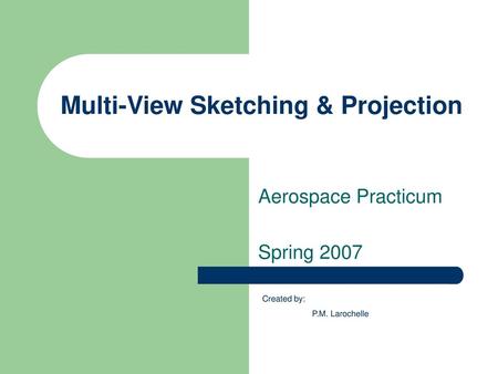 Multi-View Sketching & Projection