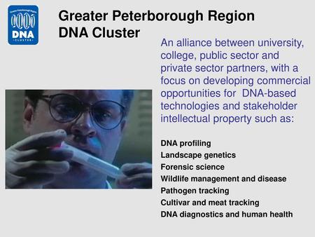 Greater Peterborough Region DNA Cluster