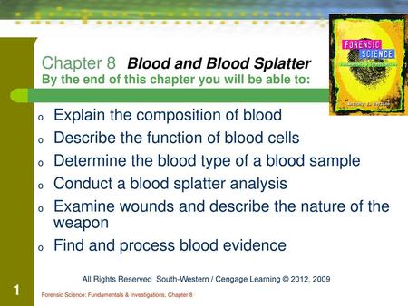 Explain the composition of blood Describe the function of blood cells