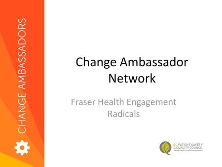 Change Ambassador Network