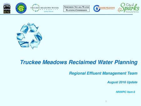 Truckee Meadows Reclaimed Water Planning