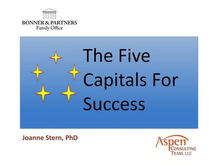 The Five Capitals For Success