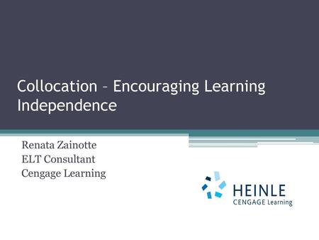 Collocation – Encouraging Learning Independence