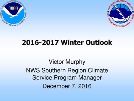 NWS Southern Region Climate Service Program Manager