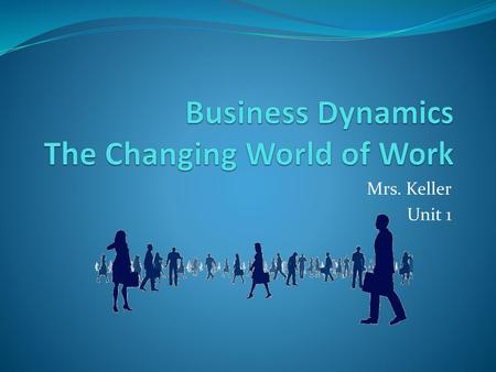 Business Dynamics The Changing World of Work