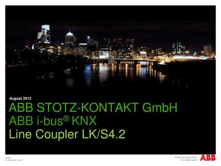 ABB STOTZ-KONTAKT GmbH ABB i-bus® KNX Line Coupler LK/S4.2