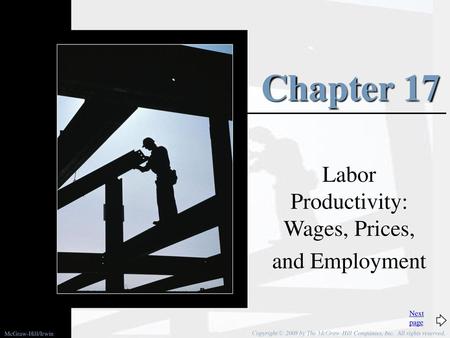 Labor Productivity: Wages, Prices, and Employment