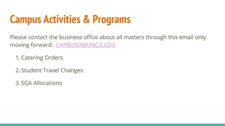 Campus Activities & Programs