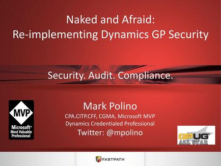 Naked and Afraid: Re-implementing Dynamics GP Security