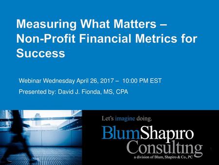 Measuring What Matters – Non-Profit Financial Metrics for Success