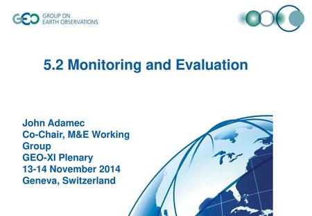 5.2 Monitoring and Evaluation