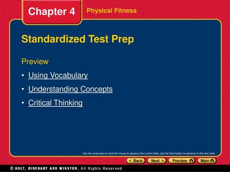 Standardized Test Prep