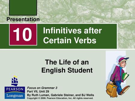 Infinitives after Certain Verbs