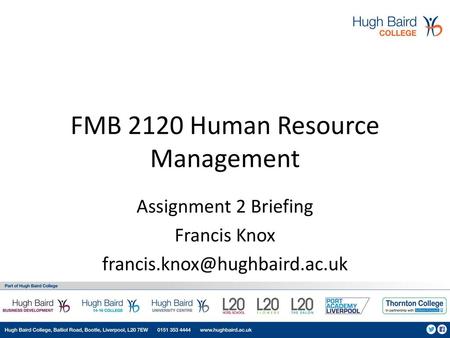 FMB 2120 Human Resource Management