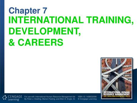 INTERNATIONAL TRAINING, DEVELOPMENT, & CAREERS