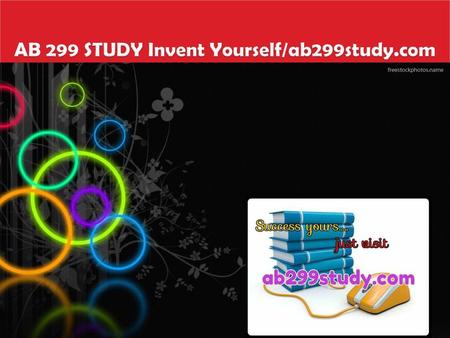 AB 299 STUDY Invent Yourself/ab299study.com