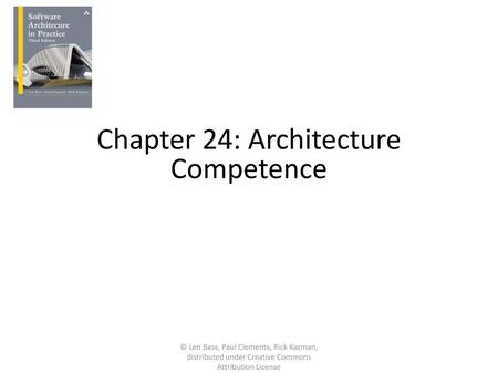 Chapter 24: Architecture Competence