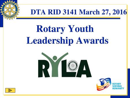 Rotary Youth Leadership Awards