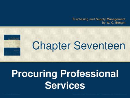 Procuring Professional Services