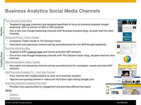 Business Analytics Social Media Channels