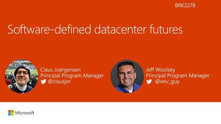 Software-defined datacenter futures