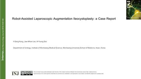 International Neurourology Journal 2010;14:61-64